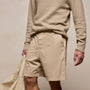 Stretch Poplin Drawstring Short in Light Khaki | James Perse Los Angeles