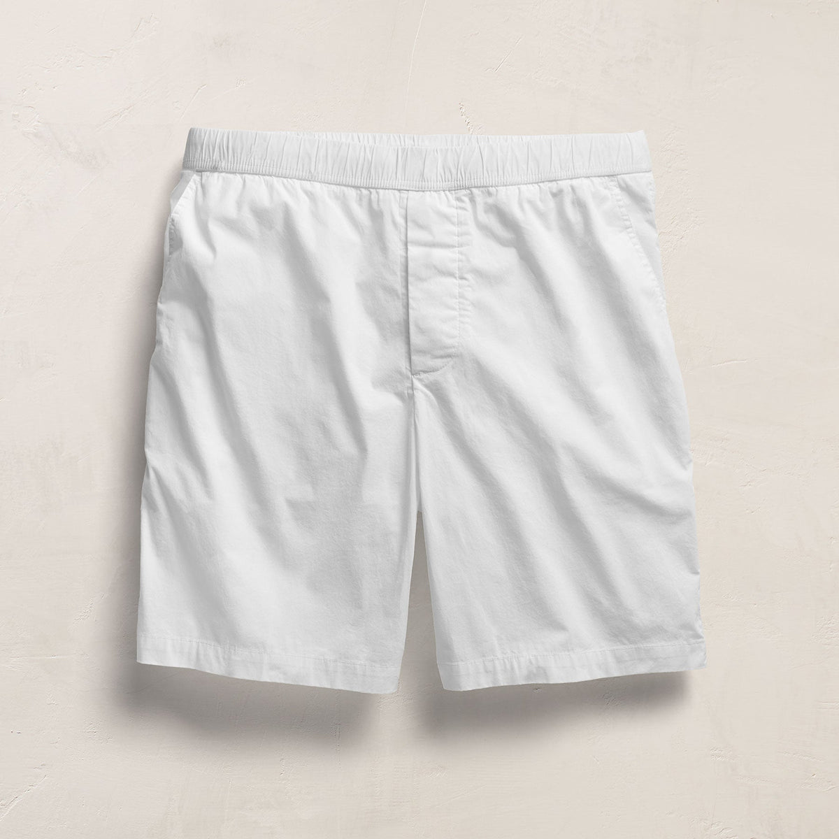Stretch Poplin Drawstring Short in White | James Perse Los Angeles