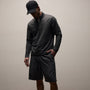 Fine French Terry Half Zip in Heather Charcoal | James Perse Los Angeles