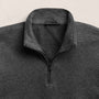 Fine French Terry Half Zip in Heather Charcoal | James Perse Los Angeles