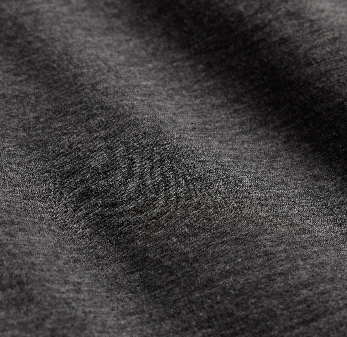 Fine French Terry Half Zip in Heather Charcoal | James Perse Los Angeles