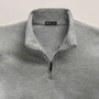 Fine French Terry Half Zip in Heather Grey | James Perse Los Angeles FLAT