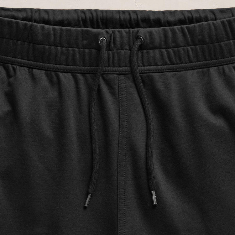 Fine French Terry Short in Black | James Perse Los Angeles FLAT