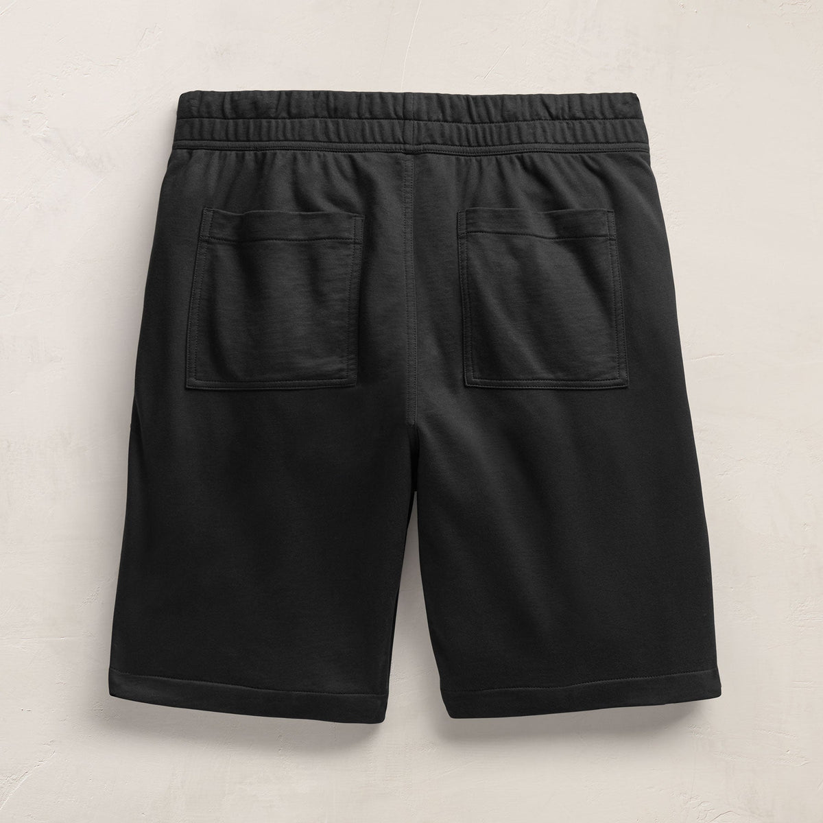 Fine French Terry Short in Black | James Perse Los Angeles FLAT