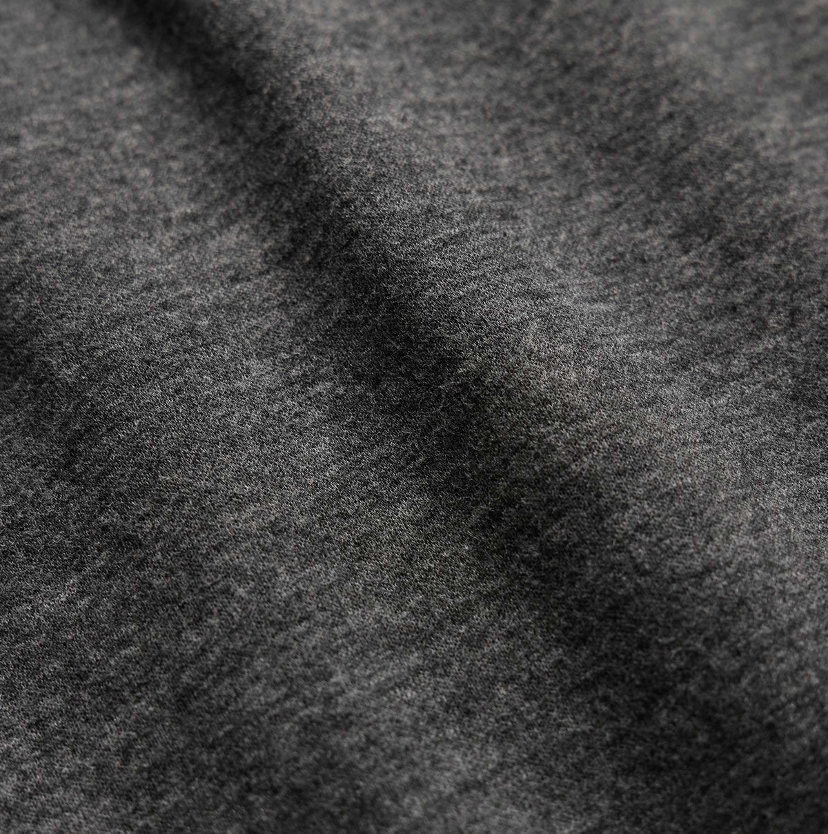 Fine French Terry Short in Heather Charcoal | James Perse Los Angeles
