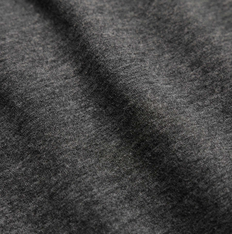 Fine French Terry Short in Heather Charcoal | James Perse Los Angeles