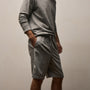 Fine French Terry Short In Heather Grey | James Perse Los Angeles