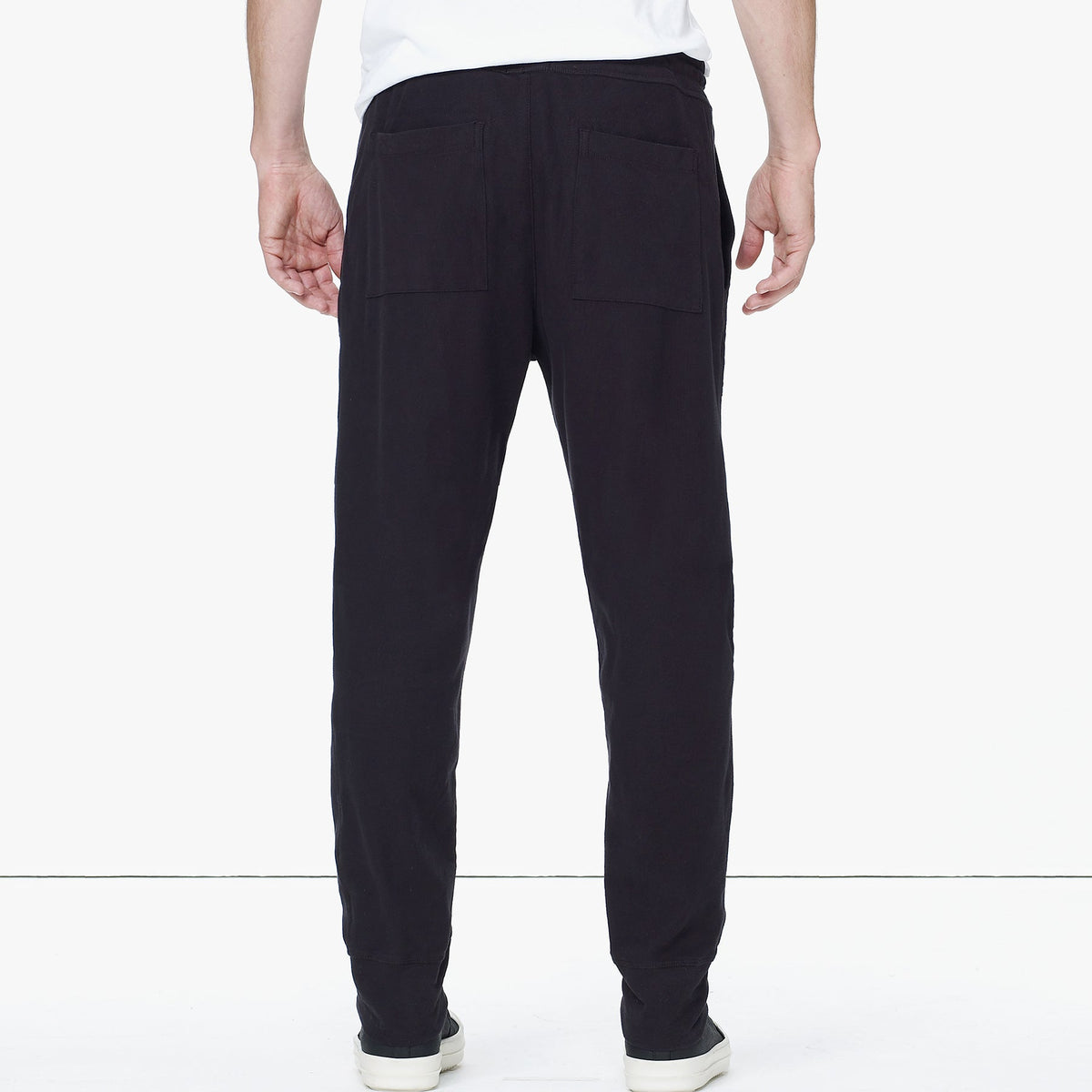 Knit Twill Cargo Sweat Pant - Black | James Perse Los Angeles