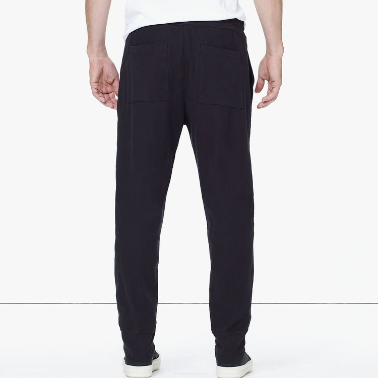 Knit Twill Cargo Sweat Pant - Black | James Perse Los Angeles