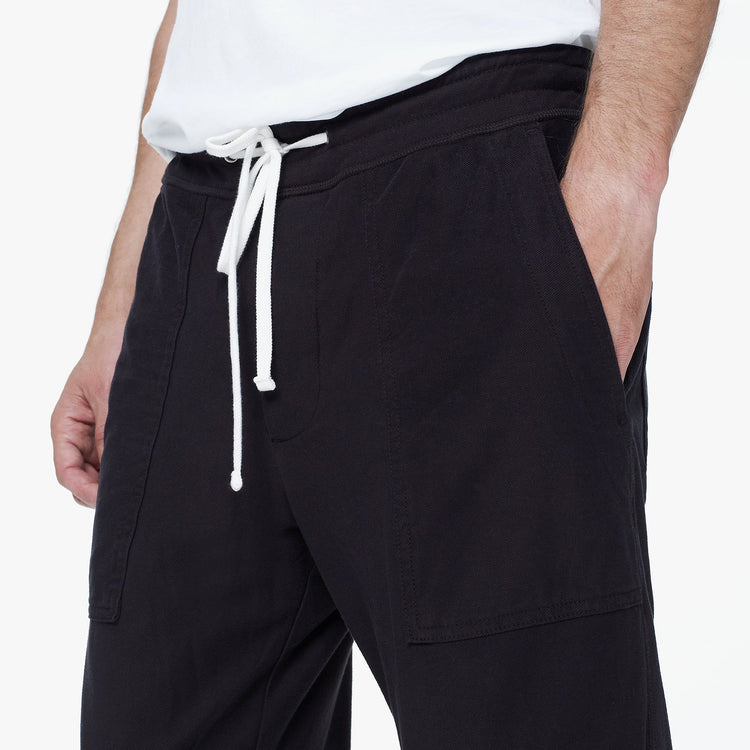Knit Twill Cargo Sweat Pant - Black | James Perse Los Angeles