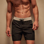 Stretch Rip Stop Sport Short in Black/Carbon/Salt | James Perse Los Angeles