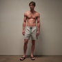 Stretch Rip Stop Stripe Short in Salt/Carbon | James Perse Los Angeles