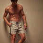 Stretch Rip Stop Stripe Short in Salt/Carbon | James Perse Los Angeles