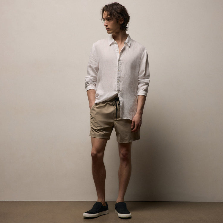 Ripstop Boardshort in Grout | James Perse Los Angeles