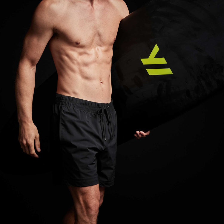 Multi Sport Mesh Lined Short in Black | James Perse Los Angeles