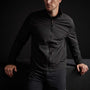 Fleece Lined Zip Up Jacket in Black | James Perse Los Angeles