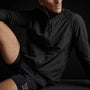 Fleece Lined Zip Up Jacket in Black | James Perse Los Angeles