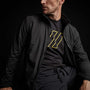 Fleece Lined Zip Up Jacket in Black | James Perse Los Angeles