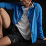 Fleece Lined Zip Up Jacket in Baltic | James Perse Los Angeles