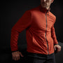 Fleece Lined Zip Up Jacket in Flame | James Perse Los Angeles