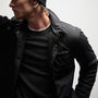 Plaid Lined Performance Jacket in Black/Carbon | James Perse Los Angeles