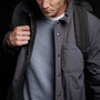 Plaid Lined Performance Jacket in Carbon | James Perse Los Angeles