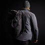 Plaid Lined Performance Jacket in Carbon | James Perse Los Angeles