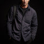 Plaid Lined Performance Jacket in Navy/Cobalt | James Perse Los Angeles