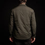 Plaid Lined Performance Jacket in Olive/Olive | James Perse Los Angeles