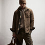 Plaid Lined Performance Jacket in Yuca/Toast | James Perse Los Angeles