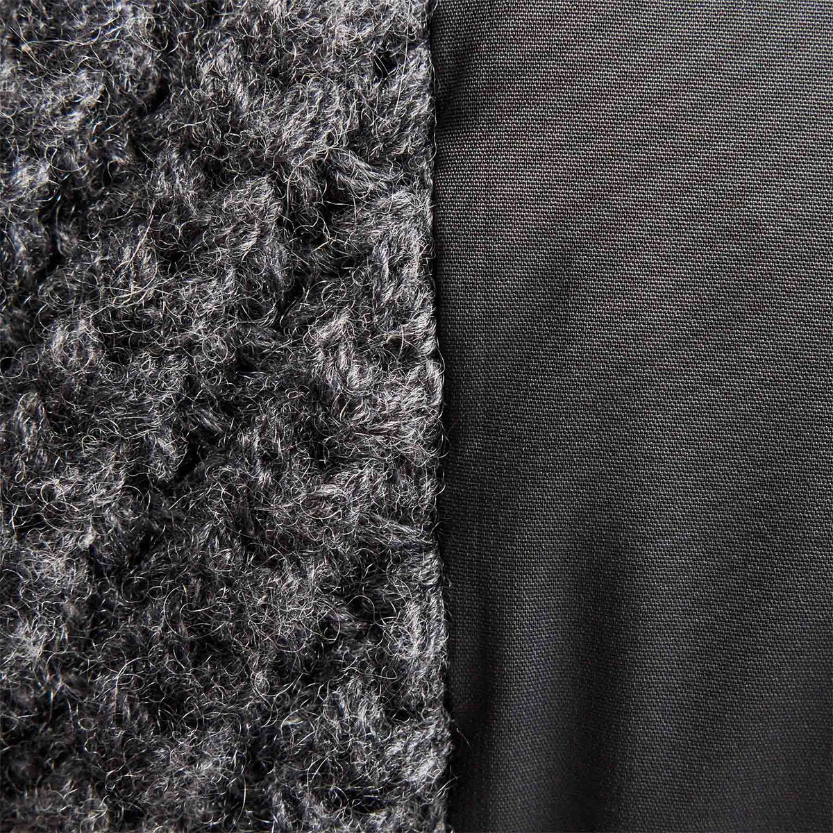 Mixed Media Zip Front Jacket in Carbon | James Perse Los Angeles