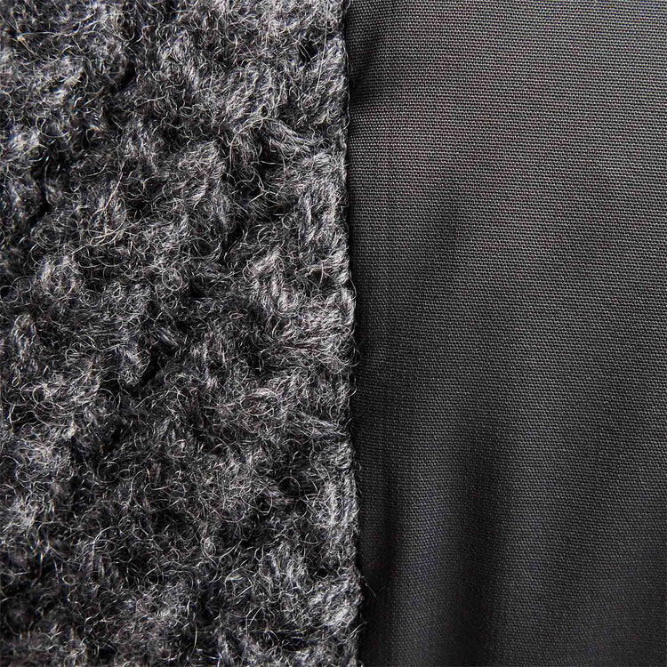 Mixed Media Zip Front Jacket in Carbon | James Perse Los Angeles