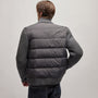 Mixed Media Zip Front Jacket in Carbon | James Perse Los Angeles