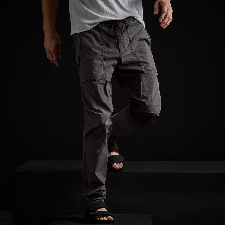 Stretch Poplin Zip Pocket Pant In Magma Pigment | James Perse Los Angeles