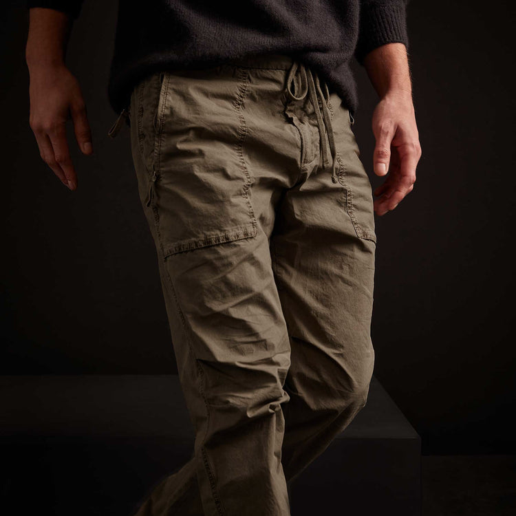 Stretch Poplin Zip Pocket Pant - Platoon Pigment | James Perse Los Angeles