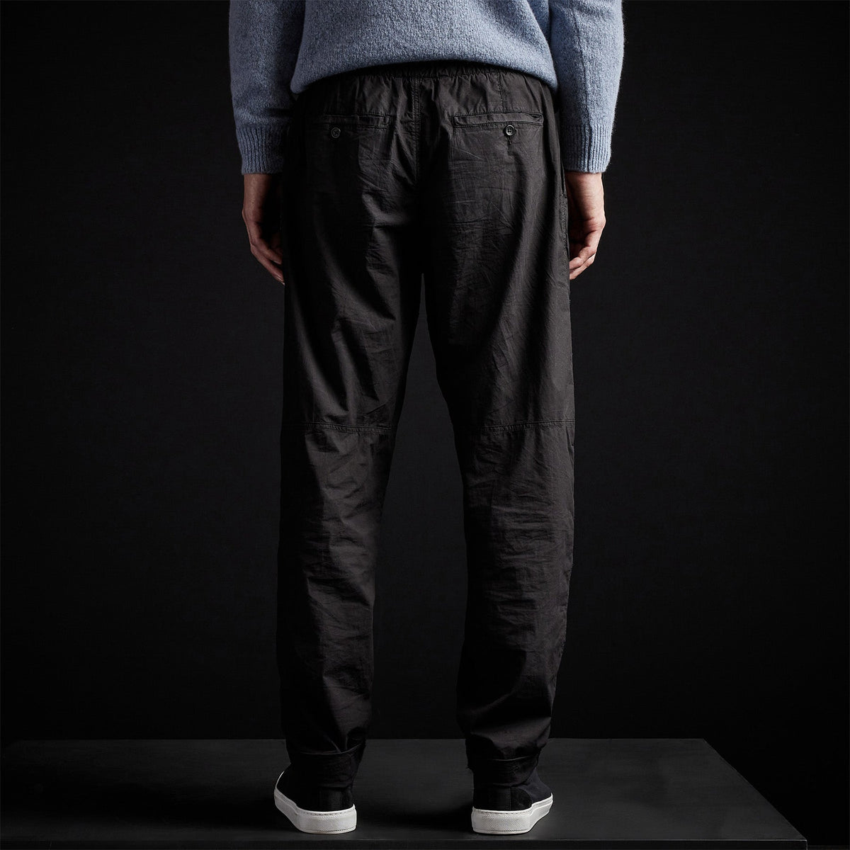 Knee Patch Pant - Black | James Perse Los Angeles