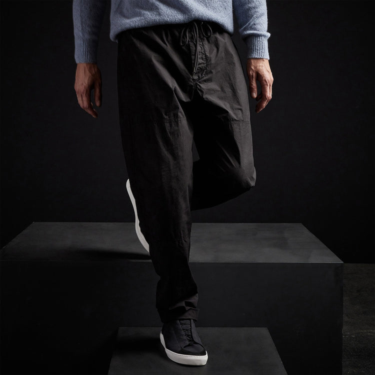 Knee Patch Pant - Black | James Perse Los Angeles