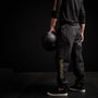 Y/ Embroidered Parachute Flight Pant in Black/Yellow | James Perse Los Angeles 