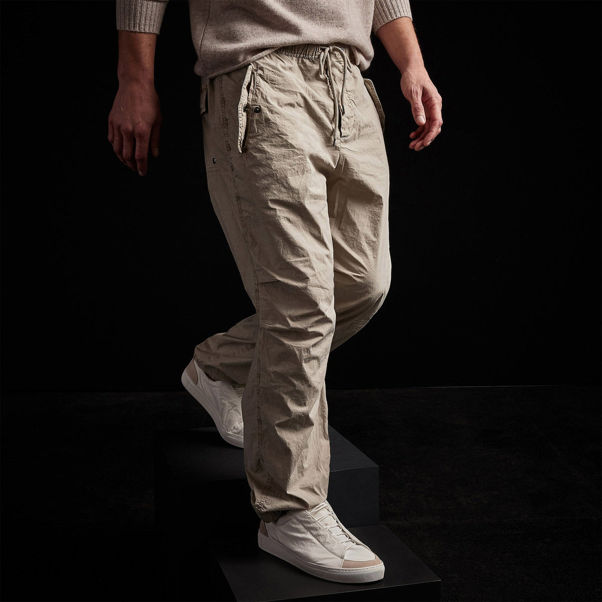 stretch supima flight pant string pigment msps1378 | James Perse Los Angeles 