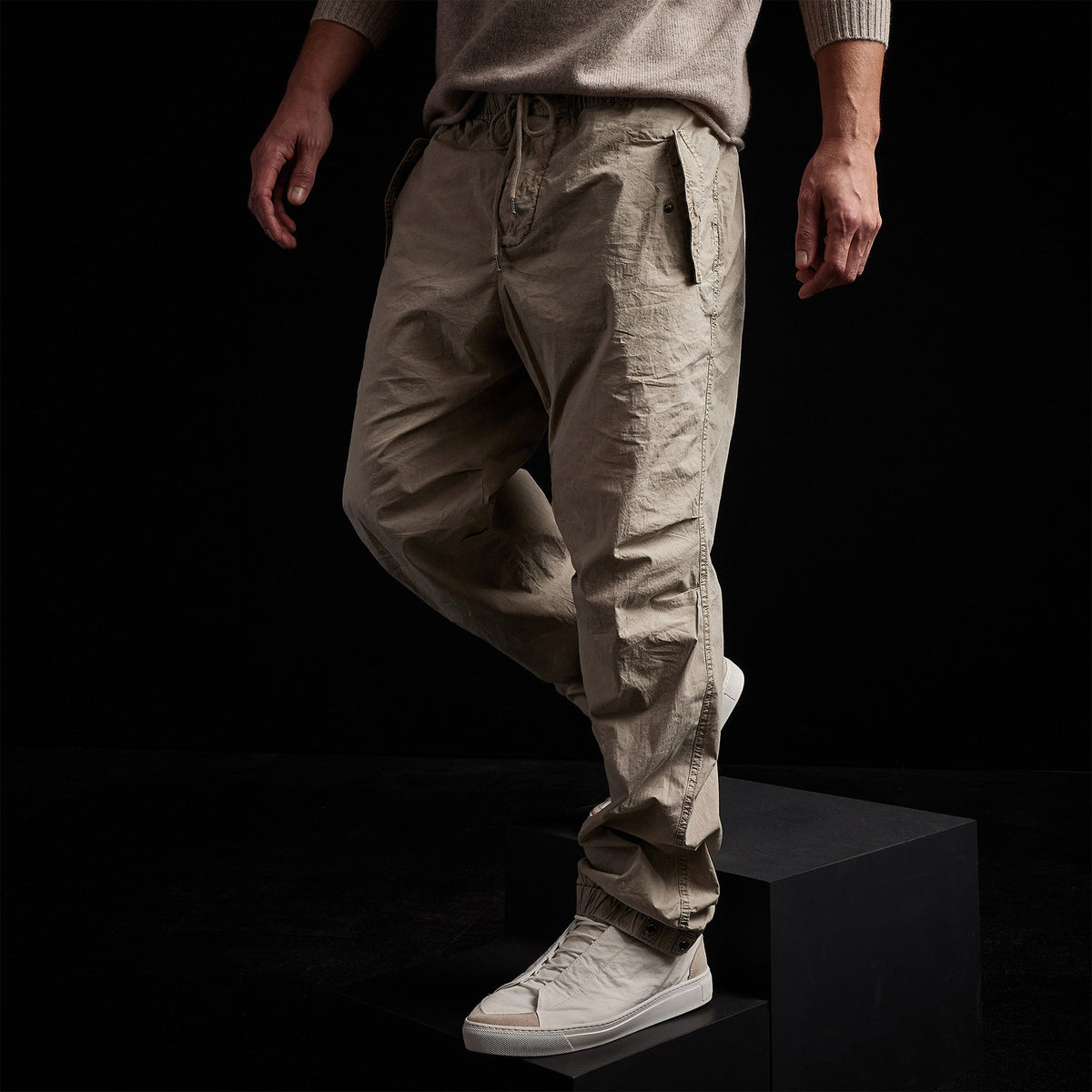 stretch supima flight pant string pigment msps1378 | James Perse Los Angeles 