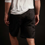Mixed Media Stretch Poplin Short In Black | James Perse Los Angeles