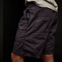 Mixed Media Stretch Poplin Short In French Navy | James Perse Los Angeles