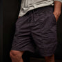 Mixed Media Stretch Poplin Short In French Navy | James Perse Los Angeles