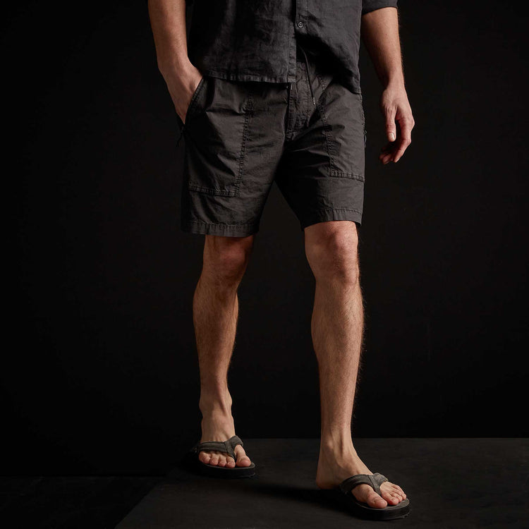 Zipper Pocket Short in Magma Pigment | James Perse Los Angeles