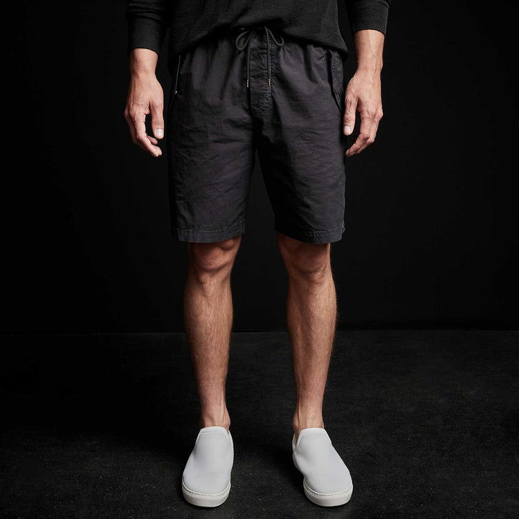 Parachute Flight Short in Black | James Perse Los Angeles