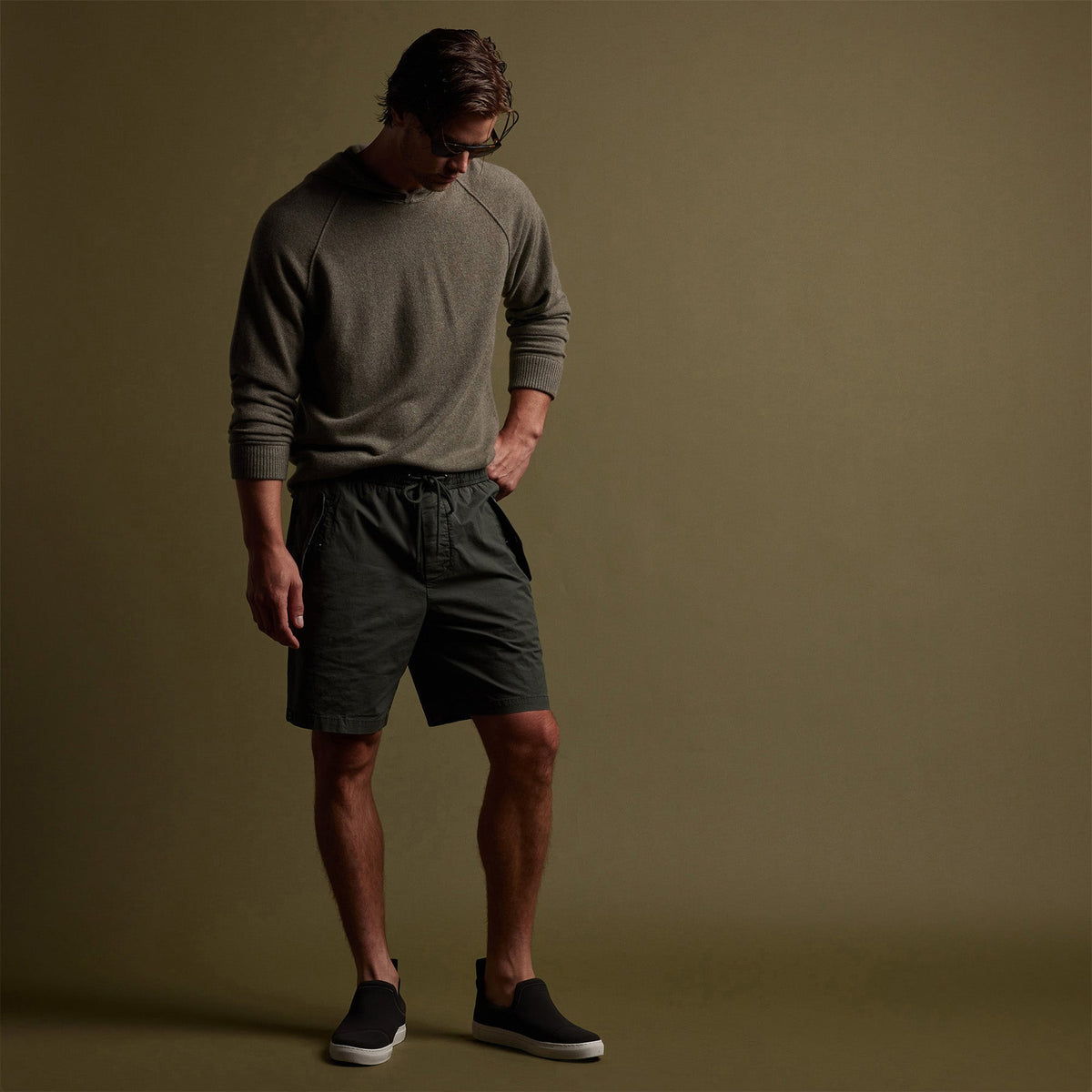 Parachute Flight Short in Marsh Pigment | James Perse Los Angeles