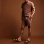 Parachute Flight Short in Nutmeg Pigment | James Perse Los Angeles