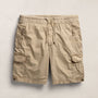 Parachute Poplin Cargo Short in Light Khaki Pigment | James Perse Los Angeles