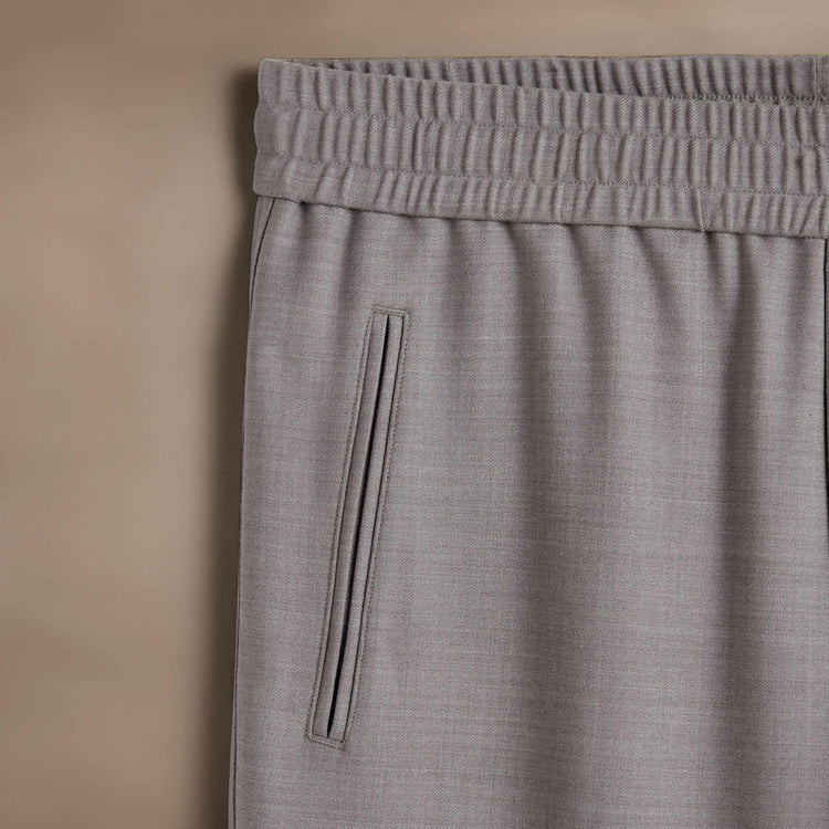 Wool Blend Trouser  in Heather Grey | James Perse Los Angeles