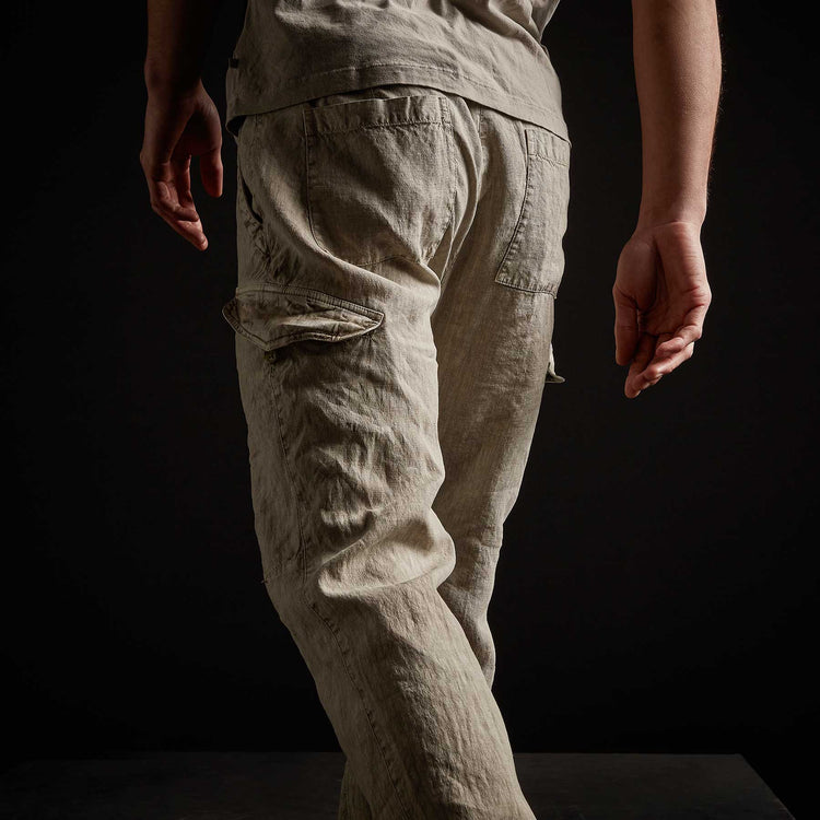 Slub Linen Cargo Pant in Mineral Pigment | James Perse Los Angeles